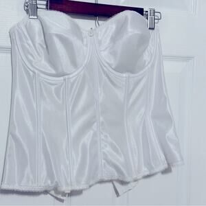 Dominique 38D Longline bridal Strapless bustier underwire bra